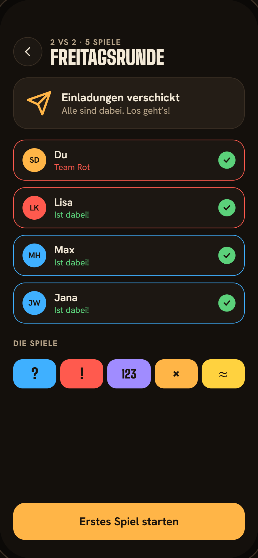 App-Entwurf: Lisa, Max und Jana haben die Challenge angenommen